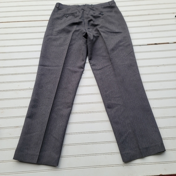 Michael Brandon Dress Pants Mens Size 34 x 30 Flex Regular Fit Flat Front Gray - Picture 3 of 9